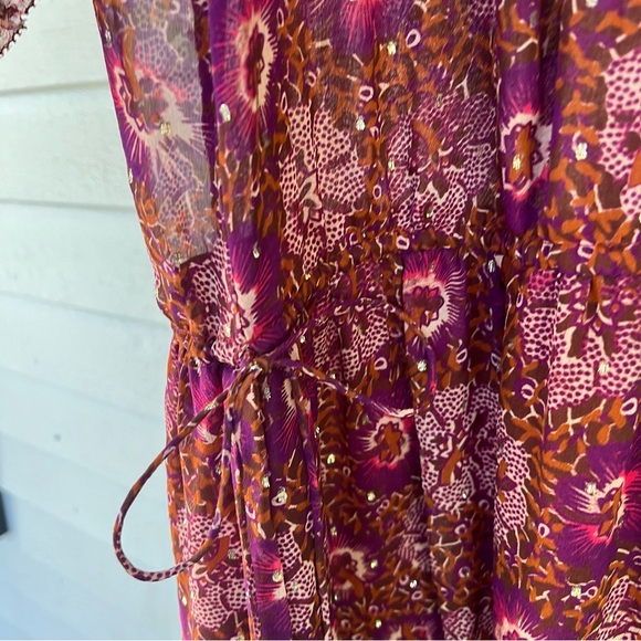 Ulla Johnson Silk Dress Midi Alessandro Floral  US 4 New - Picture 7 of 10